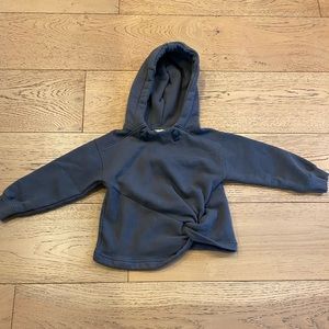 Gray Hoodie with Twist Detail - Zara Kids
